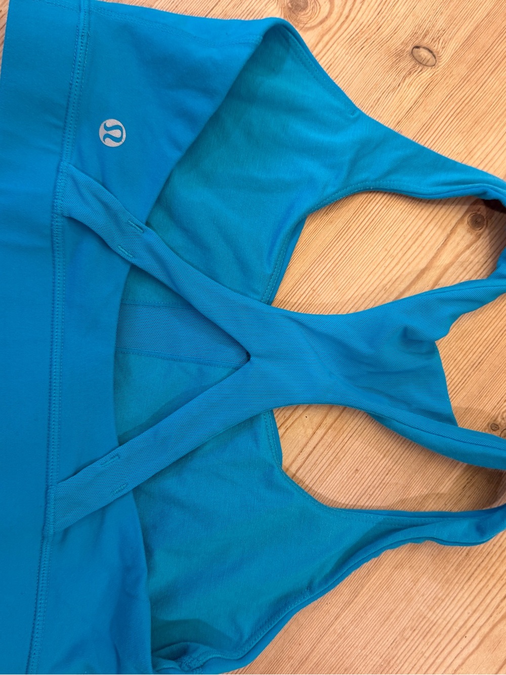 lululemon athletica teal sports bra